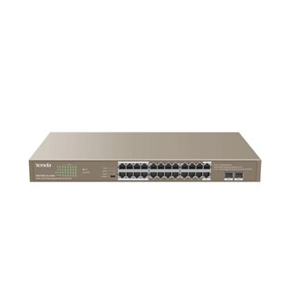 อุปกรณ์เน็ตเวิร์ค # SWITCH (สวิตซ์) TENDA 24GE+4SFP ETHERNET SWITCH WITH 24-PORT POE (TEG5328P-24-410W)