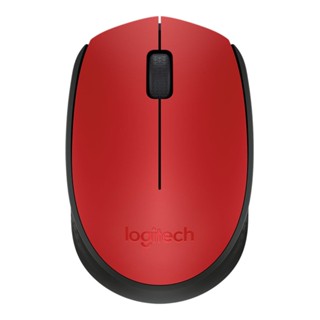 คีย์บอร์ด และเมาส์ -- WIRELESS MOUSE (เมาส์ไร้สาย) LOGITECH M171 WIRELESS (RED)
