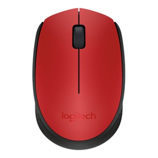 คีย์บอร์ด และเมาส์ -- WIRELESS MOUSE (เมาส์ไร้สาย) LOGITECH M171 WIRELESS (RED)