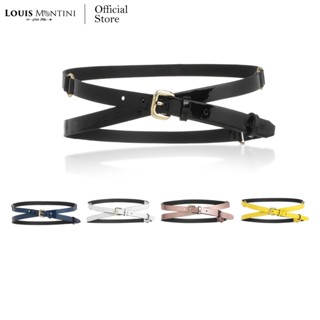 Louis Montini (Nikita) เข็มขัดผู้หญิงแฟชั่น พัน 2 ทบ Women Belt MPU18