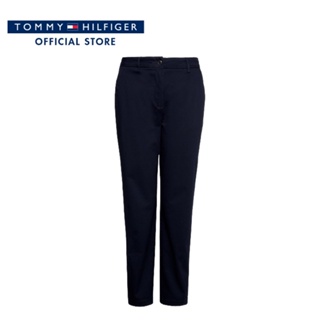 Tommy Hilfiger กางเกงขายาวผู้หญิง รุ่น WW0WW35694 DW5 - สีกรมท่า