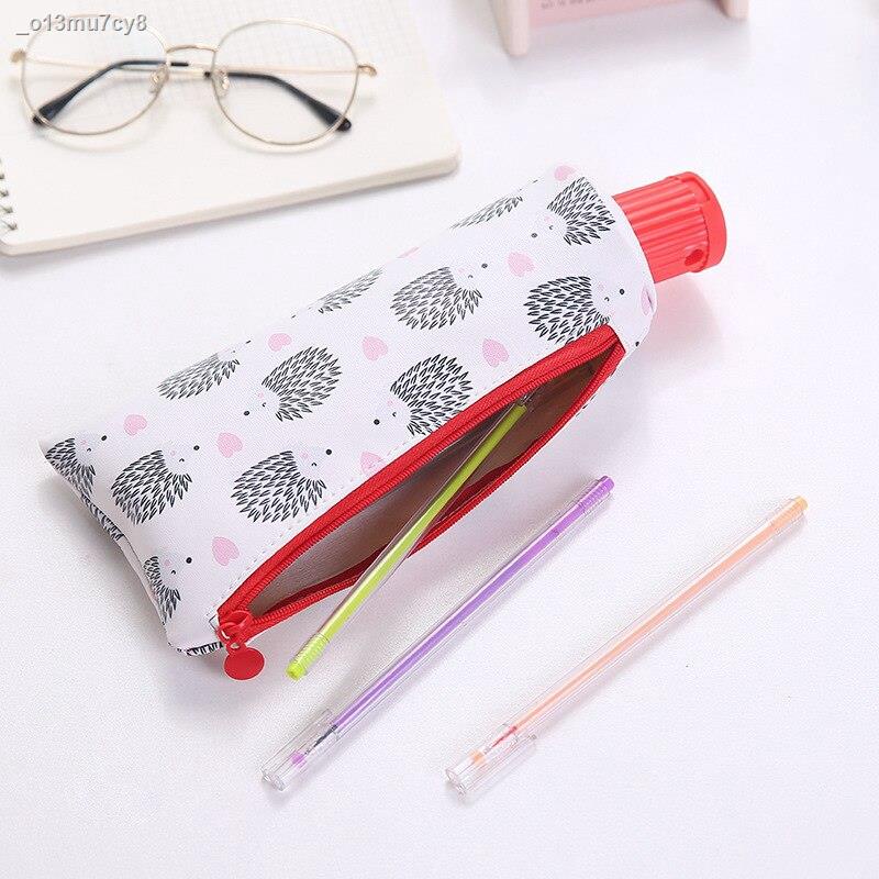 Toothpaste Pencil Case Unicorn Cat PencilCases for Boy Girl Stationery Student Zipper Pen Box Leather Pencil Bag #G