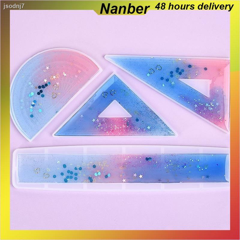 Nanber Resin ruler mirror DIY handmade stationery epoxy resin mold jewelry tools