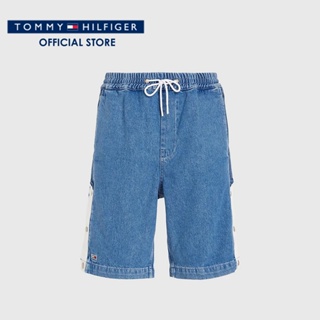 Tommy Hilfiger กางเกงยีนส์ขาสั้นผู้ชาย รุ่น DM0DM16152 1AB - สีน้ำเงิน