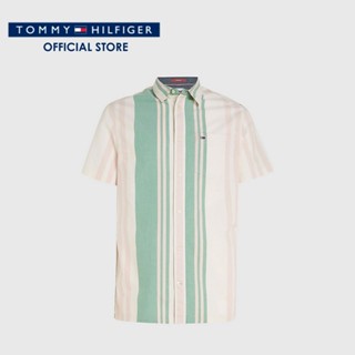 Tommy Hilfiger เสื้อเชิ้ตแขนสั้นผู้ชาย รุ่น DM0DM15931 LY3 - หลากสี