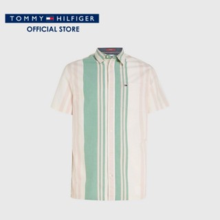 Tommy Hilfiger เสื้อเชิ้ตแขนสั้นผู้ชาย รุ่น DM0DM15931 LY3 - หลากสี