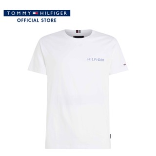 Tommy Hilfiger เสื้อยืดแขนสั้นผู้ชาย รุ่น MW0MW31527 YBR - สีขาว