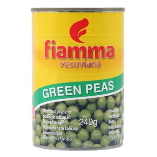 ไฟมมาวีสุเวียนนาถั่วลันเตาในน้ำเกลือ 400กรัม  /  Fiamma Vesuviana Green Peas 400g.