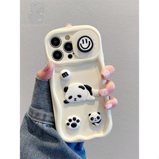 เคสโทรศัพท์มือถือ ลายการ์ตูนแพนด้าน่ารัก สามมิติ สําหรับ Apple iPhone 14 13 12 11 14