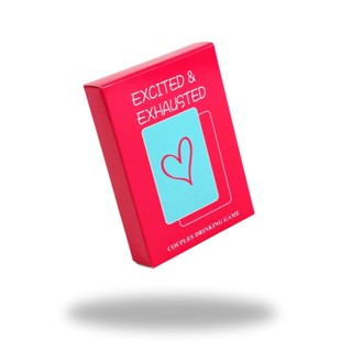 Excited &amp; Exhausted Adult Card Playing Game