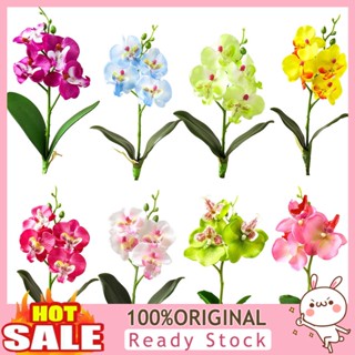 [B_398] 1Pc Artificial Butterfly Orchid Arrangement Garden DIY Desk Decor