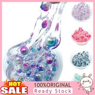 [B_398] Clear Crystal Slime Multicolor Fluffy Soft Clay Decompression Kids Toy