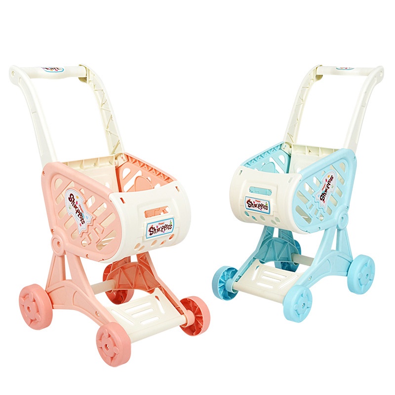 Oceanstar Children's Shopping Cart Play House Toy Simulation Baby Trolley Girl Supermarket Shopping Cart Toy