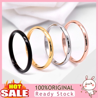 [B_398] Couple Ring Versatile Delicate Steel Geometric Finger Ring for Banquet Party Anniversary Engagement