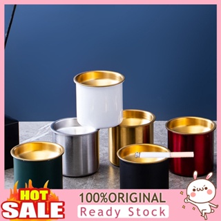 [B_398] Ash Tray Windproof less Stainless Steel Funnel Design Elegant for Home