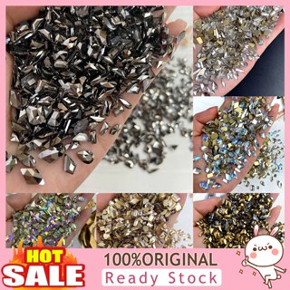 [B_398] 50Pcs/Bag Nail Art Rhinestone Geometric Shaped Glitter Accessories