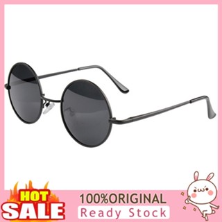 [B_398] Vintage Retro Men Women Metal Frame Sunglasses Black Lens Glasses Eyewear