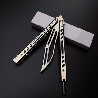 สึนามิ Balisong ของเล่นแฟนซี มีดผีเสื้อ มีดบาลิซอง มีดควง มีดซ้อม สำหรับซ้อมควง ทําจากสแตนเลส ไม่ต้องบํารุงรักษา