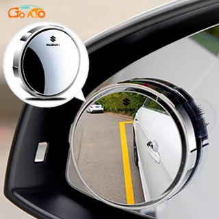 GTIOATO 2 ชิ้น กระจกมองมุมอับรถยนต์ กระจกกลมเล็ก ของแต่งรถ สำหรับ Suzuki Swift Ciaz Celerio XL7 Vitara Carry Ertiga Jimny APV SX4