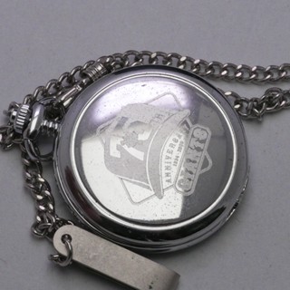 นาฬิกา Vintage มือสองญี่ปุ่น Pocket Watch นาฬิกาพกGIANTS ANNIVERSARY 1934-2000 นาฬิกาพก พร้อมโซ่ หน้าปัดตัวเลขโรมัน46มม