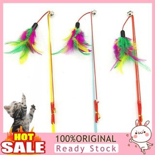 [B_398] Cat Toys Interactive Funny Multicolor Color Feather Cat Stick for Pet