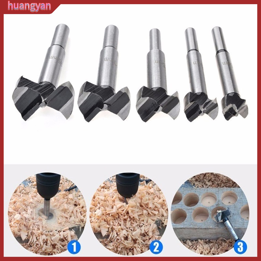 HY| 16-50mm Diameter Carbide Alloy Drill Bit Hole Saw Woodworking Metal Cutting Tool