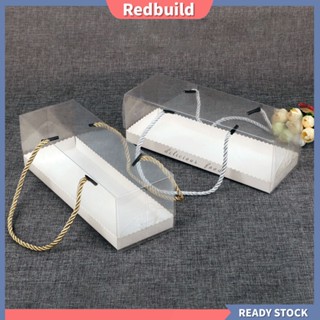 (redbuild) กล่องใสสําหรับใส่ม้วนเค้ก 10 ชิ้น