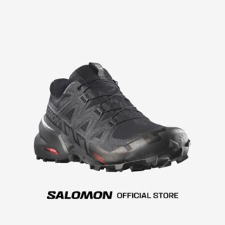 SALOMON SHOES SPEEDCROSS 6 GTX BLACK/BLACK/PHANT รองเท้า รองเท้าสำหรับวิ่งเทรล ผู้ชาย