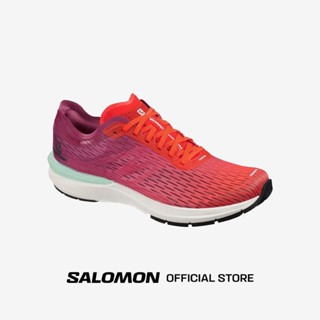 SALOMON SONIC 3 ACCELERATE M SHOES สี CHERRY TO/WH/RH รองเท้าวิ่งถนน รองเท้าผู้ชาย รองเท้าผ้าใบ Road Running วิ่งถนน