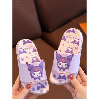 รองเท้าแตะเด็กผู้ชายโต ┇รองเท้าแตะเด็ก     Sanrio ของแท้ฤดูร้อนน่ารัก Kulomi ผู้หญิงกันลื่นและในร่มพ่อแม่ลูกด้านล่างนุ่ม