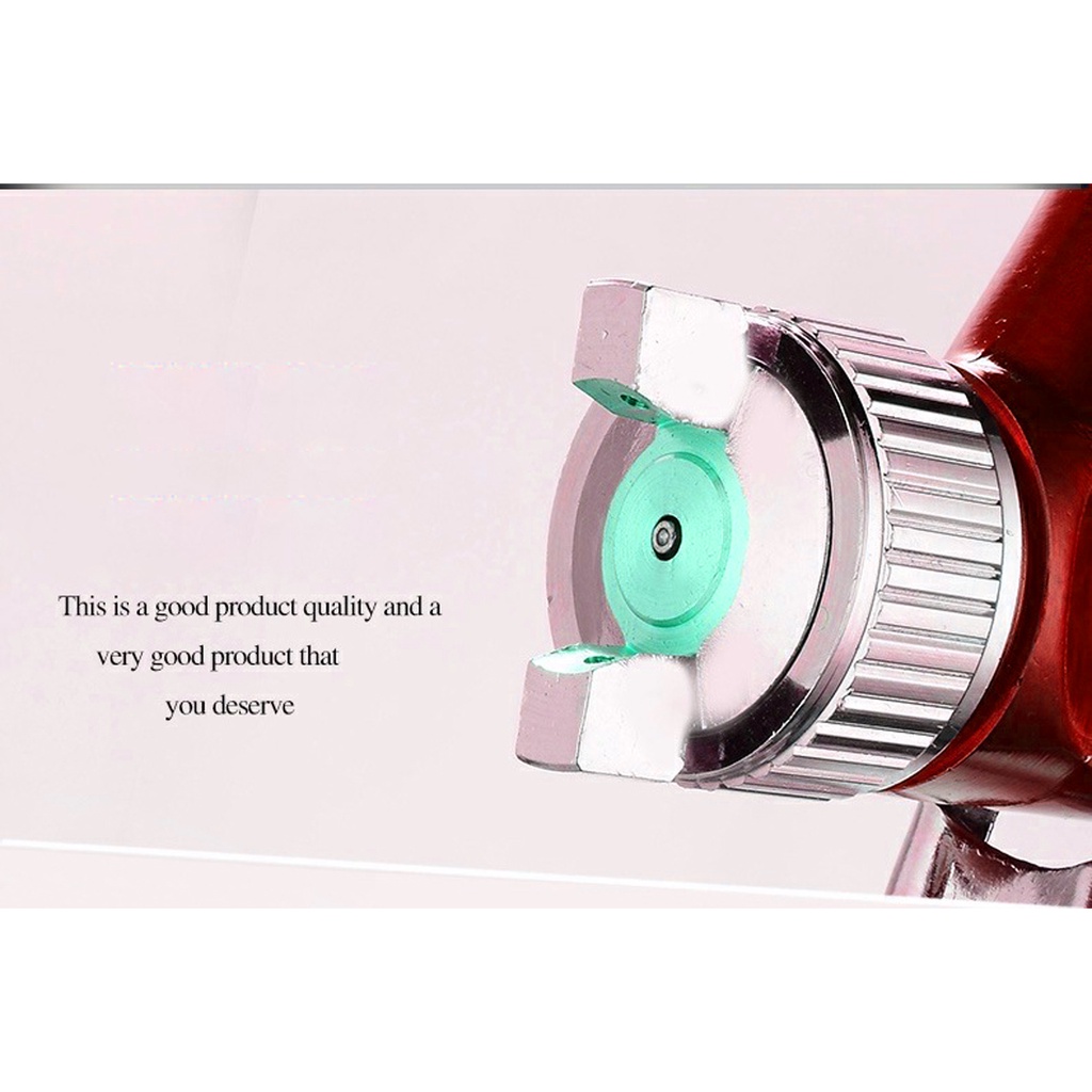 ปืนพ่นสีขนาดเล็ก HVLP เครื่องพ่นสีแรงโน้มถ่วงฟีดสีสเปรย์ปืน  หัวฉีด 0.8 /1.0 มม  ถ้วย 120 มล - รูปที่ 6