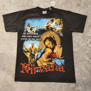 NIRVANA เสื้อวง เสื้อทัวร์ ผ้าฝอกเฟด