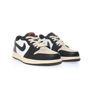 Nike Air Jordan 1 Low OG Black/Mocha AJ1 รองเท้าผ้าใบ