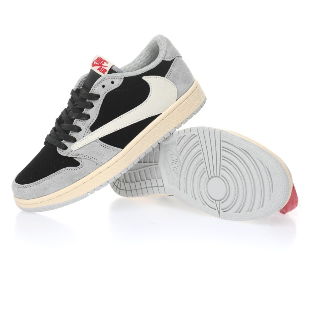 Nike Air Jordan 1 Low OG SP Grey/Black/White AJ1 รองเท้ากีฬา