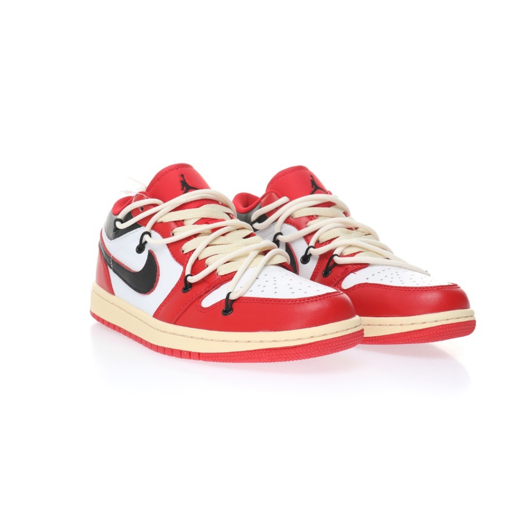 Off-White&amp;Nike Air Jordan 1 Low Chicago AJ1 รองเท้าผ้าใบ