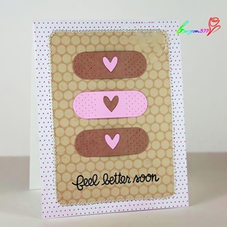 【AG】Lovely Band-aid DIY Embossing Stencil Greeting Gift Card Scrapbook Dies