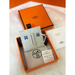 ต่างหูhermesแท้​100​%ส่งฟรีมีของแถม