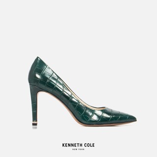 KENNETH COLE รองเท้าส้นสูงผู้หญิง รุ่น RILEY 85 PUMP สีเขียว ( HEL - KLU803712-373 )