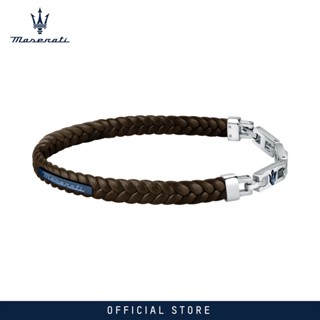 Maserati Recycled Leather Collection 225mm Mens Bracelet JM222AVE03