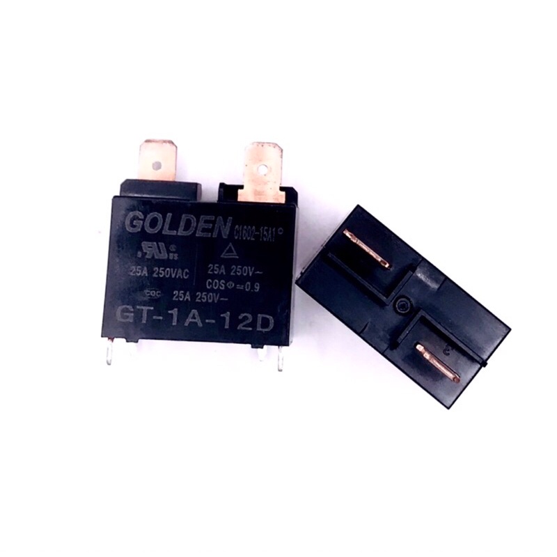 Relay รีเลย์ รุ่นGT-1A-12D-25A(GOLDEN) 12VDC/25A 2ขาบน 4ขาล่าง มีของพร้อมส่งในไทย