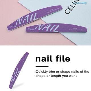 Calciummj Professional Nail File Double-Sided Wood Material Quick Easy to Clean Nail File