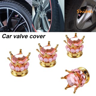 HOT_ Valve Cap Crown Shape ฝีมือยาง Stem Cap สำหรับรถยนต์