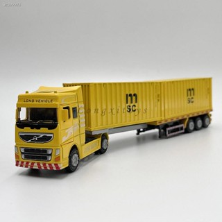 1:60 Diecast Metal Model Toy Tractor Truck Container Truck For Collection