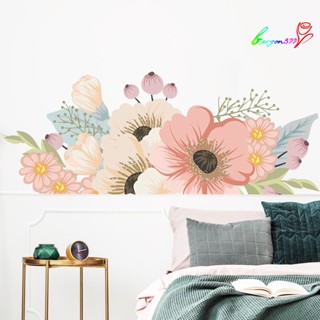 【AG】Hand Painted Watercolor Flowers Wall Stickers Room Sofa Background Decals