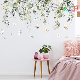 【AG】2 Sheets/Set Wall Stickers Plane Removable Printing Elegant Butterfly Wall Decals Household Supplies