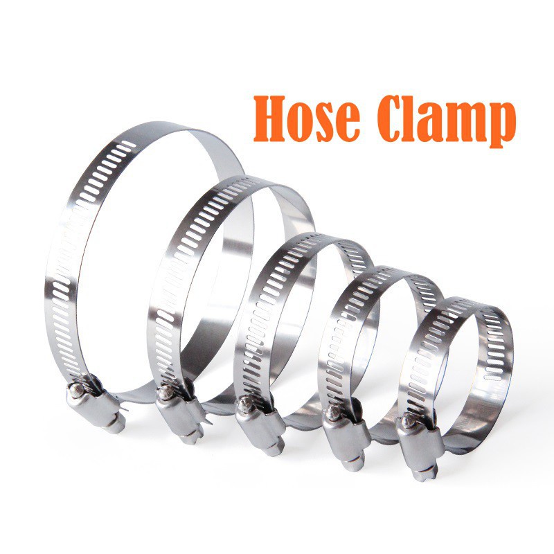 6mm-216mm Stainless Steel Drive Hose Clamp Tri Clamp Adjustable Fuel Line Pipe Clip Clamp Tube Fastener