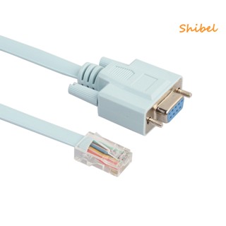 HOT_ Serial RS232 ถึง RJ45 Cat5 Ethernet Console Rollover Cable สำหรับ Cisco