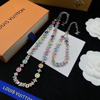 Loui Vuitton สร้อยคอ สร้อยข้อมือ สลักตัวอักษร หลากสีสัน