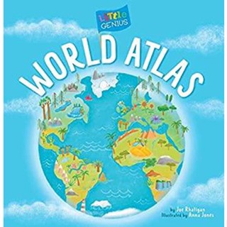 NEW! หนังสืออังกฤษ Little Genius World Atlas (Little Genius) (Board Book) [Hardcover]