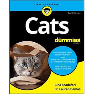 NEW! หนังสืออังกฤษ Cats for Dummies (For Dummies (Pets)) (3RD) [Paperback]